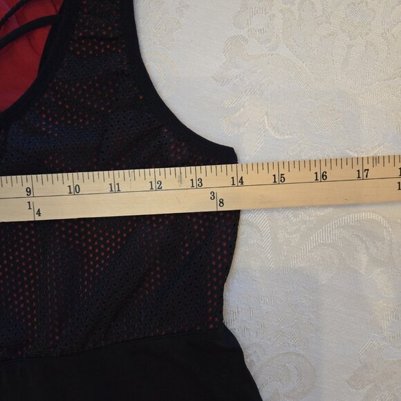 Ruby Ribbon Mesh Racerback Tank #1629 - Picture 9 of 9